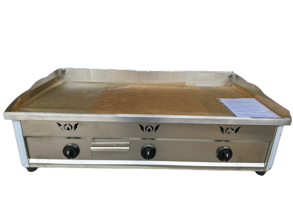 Commercial Large 900mm Heavy Duty 3 Burners Flattop Grill LPG Gas Stainless Steel Hot Plate Commercial Large 900mm Heavy Duty 3 Burners Flattop Grill LPG Gas Stainless Steel Hot Plate